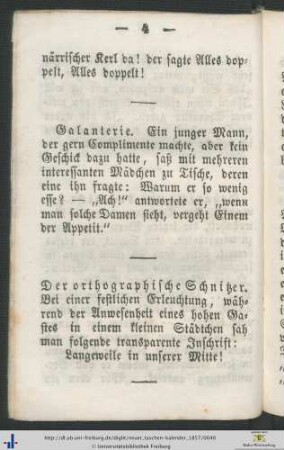 Galanterie.