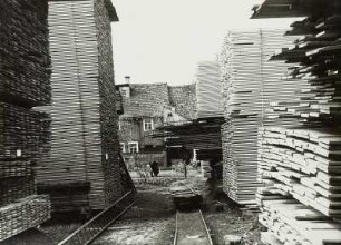 Möbelfabrik Schlesinger, Holzlager, Wilsdruff