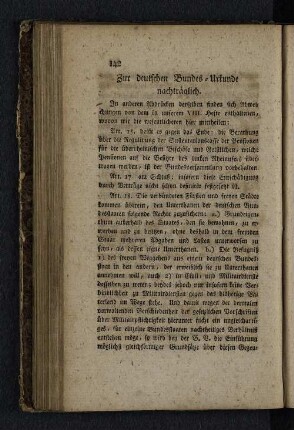Zur deutschen Bundes-Urkunde nachträglich.