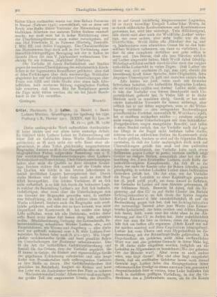 301-305 [Rezension] Grisar, Hartmann, Luther. 1. Bd.: Luthers Werden. Grundlegung der Spaltung bis 1530