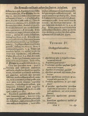 Titulus IV. De Appellationibus.