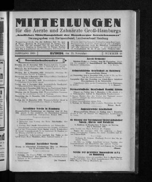 Jahrgang 1928, Hamburg, den 25. November, Nummer 48