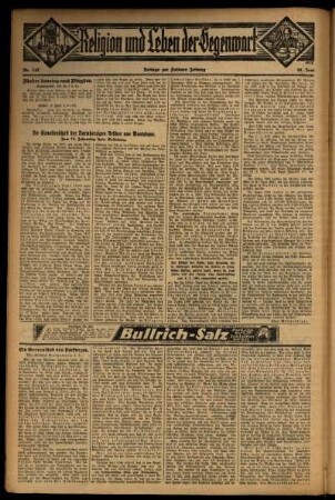 Dritte Ausgabe vom Sonntag, den 28. Juni 1931.
