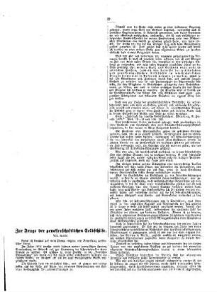 Zur Frage der genossenschaftlichen Selbsthilfe : VII. Artikel