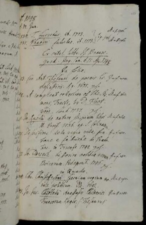 Ex catal. libbr. [...] Beauregard. Hag. Com. d. 15. Apr. 1748