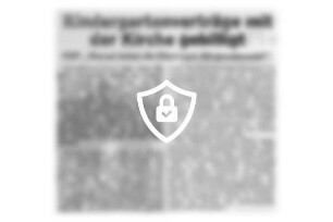 Kindergartenverträge mit der Kirche gebilligt
