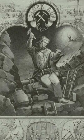 Bergmann vor Ort, Sepia v. Heuchler