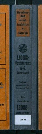 1928-1929, Adressbuch der Stadt Saarbrücken