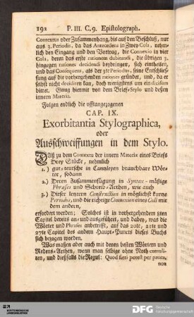 Cap. IX. Exorbitantia Stylographica, oder Ausschweiffungen in dem Stylo.