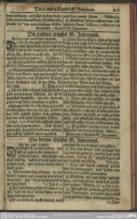 Die dritte Epistel S. Johannis