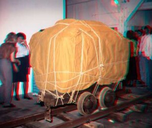 Goslar, Mönchehaus-Mus., letzter Hunt v. Rammelsberg, verhüllt v. Christo, 1988