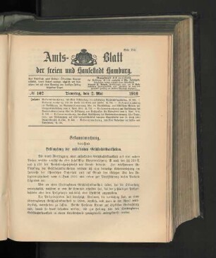 No. 102, 2. Mai 1916