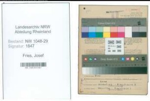 Entnazifizierung Josef Fries , geb. 08.10.1894 (Beamter)