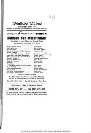 Stützen der Gesellschaft