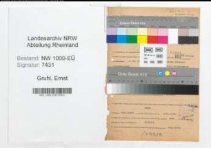 Entnazifizierung Ernst Gruhl, geb. 01.05.1909 (Kaufm.Angest.)