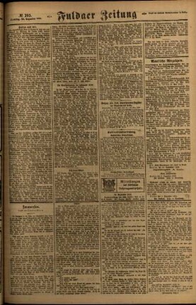 Dritte Ausgabe vom Samstag, den 20. Dezember 1919.
