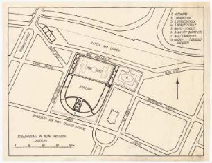 Berufsschulen am Urban, Berlin-Kreuzberg: Schulumbau (2.Projekt), Lageplan