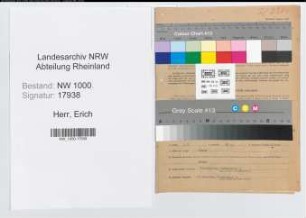 Entnazifizierung Erich Herr, geb. 30.06.1891 ()