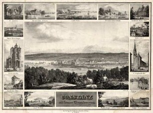 Constanz mit seinen Umgebungen