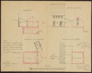 Klenk, Gottfried, Bauer Bau eines Kellerhauses