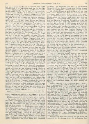 107-109 [Rezension] Spinoza. Bd. III. Aus den Tagen Spinozas. 2. Teil: Das neue Leben