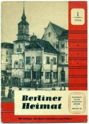Quartalszeitschrift zur Geschichte Berlins "Berliner Heimat" u.a. mit einem Beitrag über Max Liebermann