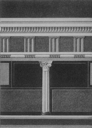 Wanddekoration im Ersten Stil