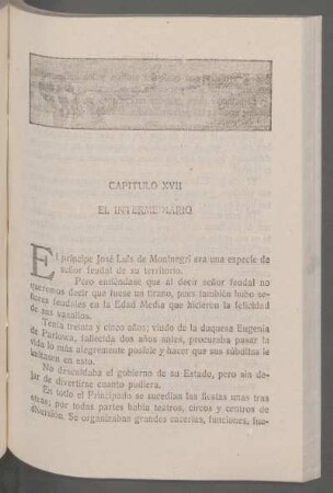 Capítulo XVII - El intermediario