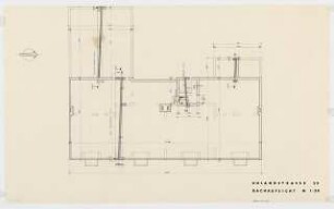 Wohnhäuser Uhlandstraße 39 / Lietzenburger Straße 40, Berlin-Wilmersdorf: Grundriss Dachgeschoss 1:50