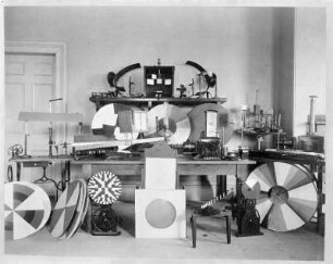 Harvard Psychological Laboratory in Dane Hall: Instruments for Experiments on Sight