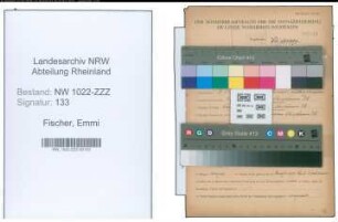 Entnazifizierung Emmi Fischer , geb. 07.11.1890 (Haendlerin)