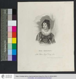 Miss Edmiston, of the Theatre Royal Drury Lane / Engraved by Alais from a Painting by Rose Emma Drummond