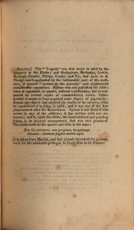 The Works of Ben Johnson : in 9 volumes, 3. ... containing Sejanus. The fox. The silent woman