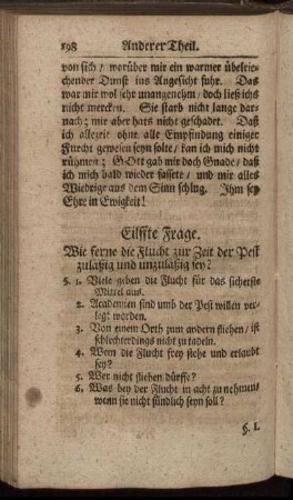 Eilffte Frage. - Funffzehnde Frage.