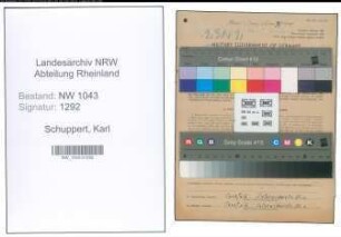 Entnazifizierung Karl Schuppert , geb. 25.10.1908 (Mechaniker)