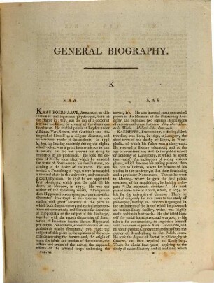 General Biography : Or Lives, Critical And Historical, Of The Most Eminent Persons Of All Ages, Countries, Conditions And Professions, Arranged According To Alphabetical Order. 6
