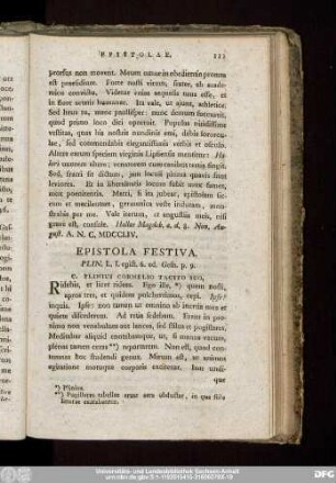 Epistola Festiva.