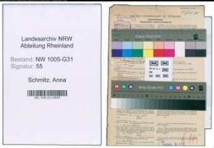 Entnazifizierung Anna Schmitz , geb. 23.08.1902 (Gastwirtin)