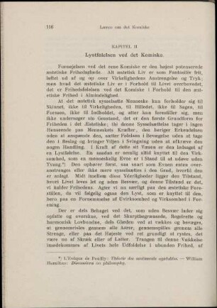Kapitel II. Lystfølelsen ved det Komiske.