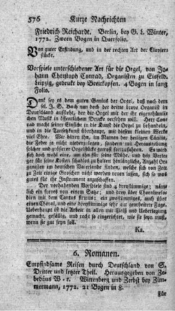Empfindsame Reisen durch Deutschland. T.3.