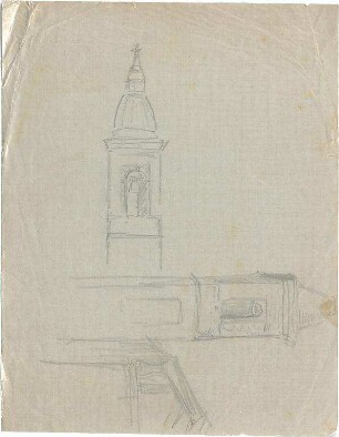 Hildebrand, Adolf von; Kirchturmspitzen - Ansicht, Perspektive, Detail