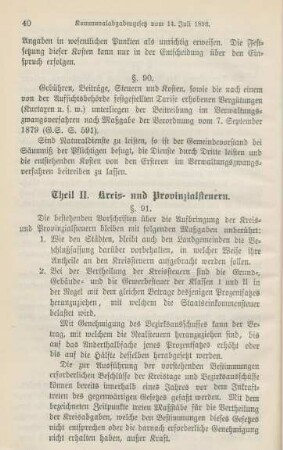 Theil II. Kreis- und Provinzialsteuern.
