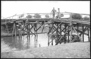 Riesa. 2. K.S. Pionier-Bataillon No. 22 - Behelfsbrücke