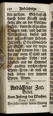 [IV.] Andächtige Zeit-Gebet.