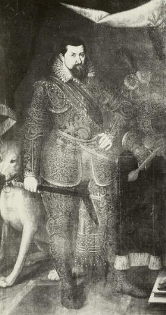 Johann Georg I., Kurfürst von Sachsen im Prunkharnisch von Hieronymus Ringler