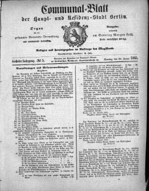 1865,5: No. 5, 29. Januar 1865