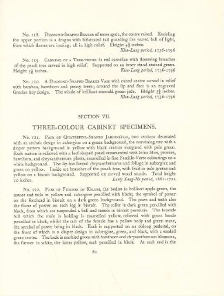 Section VII. Three-colour cabinet specimens