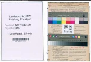 Entnazifizierung Elfriede Tueckmantel , geb. 03.06.1897 (Kauffrau)
