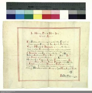 Profess des Frater Sturmius Kuhn aus Fulda