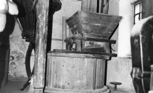 Triebischtal-Garsebach. Schleif- oder Mittelmühle, Mahlgang
